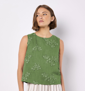 早い者勝ち　UND FLOWER RAISED EMBROIDERY TOP RAISED EMBROIDERY SHIRT - Chocolate | ZARA United States